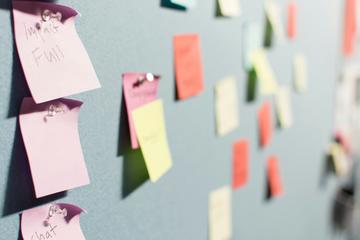 Post it on the wall