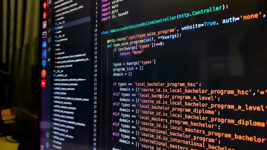 R Coding Present on a computer monitor