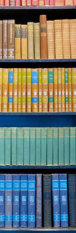 Bookcase full of books